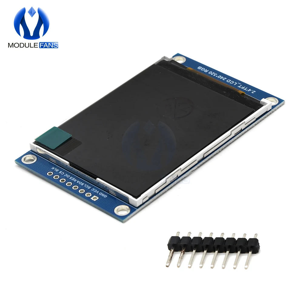 ЖК дисплей 2 4 дюйма 240x320 TFT модуль дисплея 240*320 3 В SPI Driver IC ILI9341 для Arduino|ЖК-модули| |