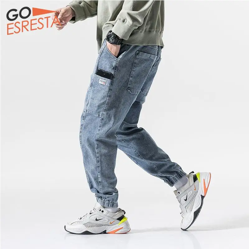 GOESRESTA 2020 новые Брендовые мужские джинсы эластичные свободные Модные