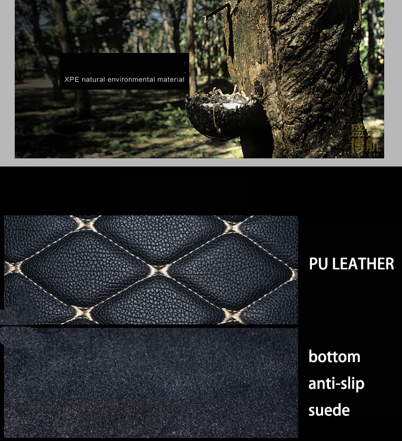 

fiber leather car trunk mat for ford kuga 2012 2013 2014 2015 2016 2017 2018 2019 for ford escape car accessories