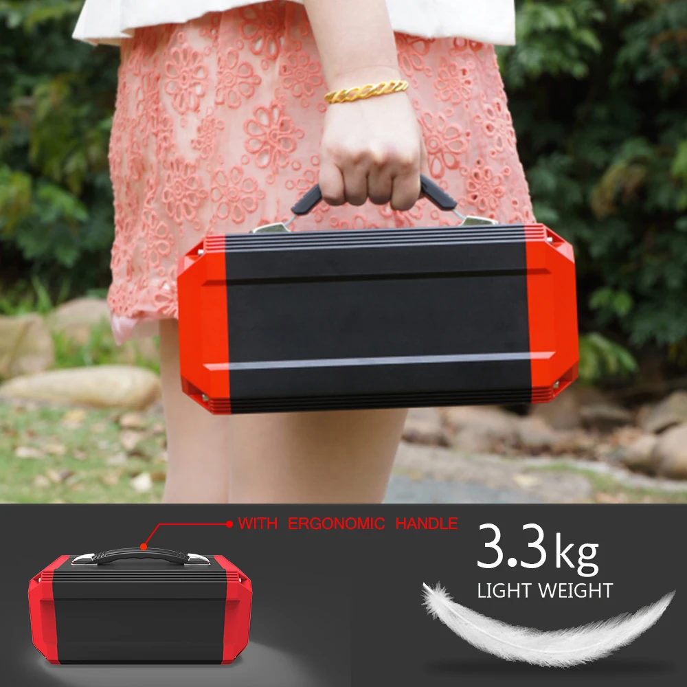 Портативная электростанция мощность 110 вт/ч солнечный генератор с двойным 180 в вт