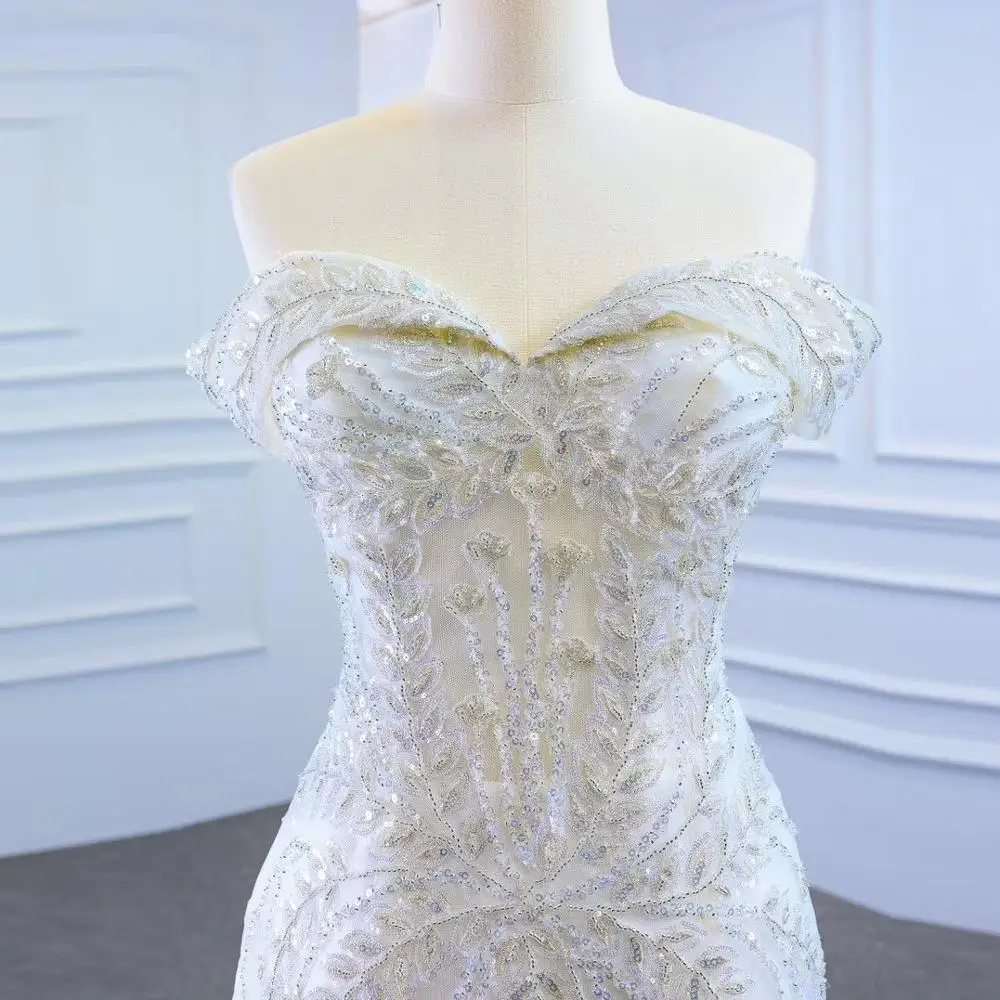 Женское свадебное платье со съемным шлейфом элегантное с длинным роскошное