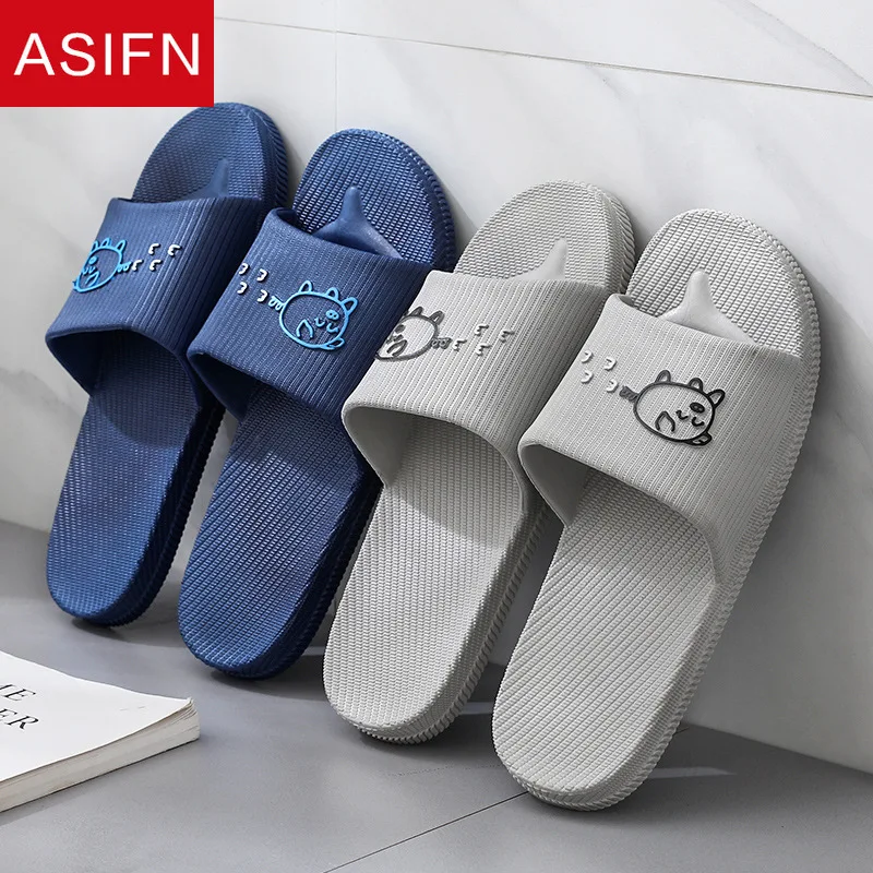 

Шлепанцы ASIFN для мужчин и женщин, Нескользящие домашние тапочки для душа, сланцы, летняя обувь для купания