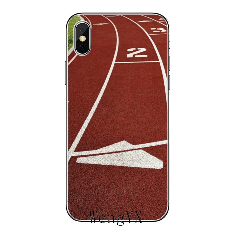 Легкая Беговая линия для iPhone XR X XS Max 8 7 6s 6 plus SE 5s 5c 5 iPod Touch аксессуары чехол для телефона - Цвет: Start-Line-A-10