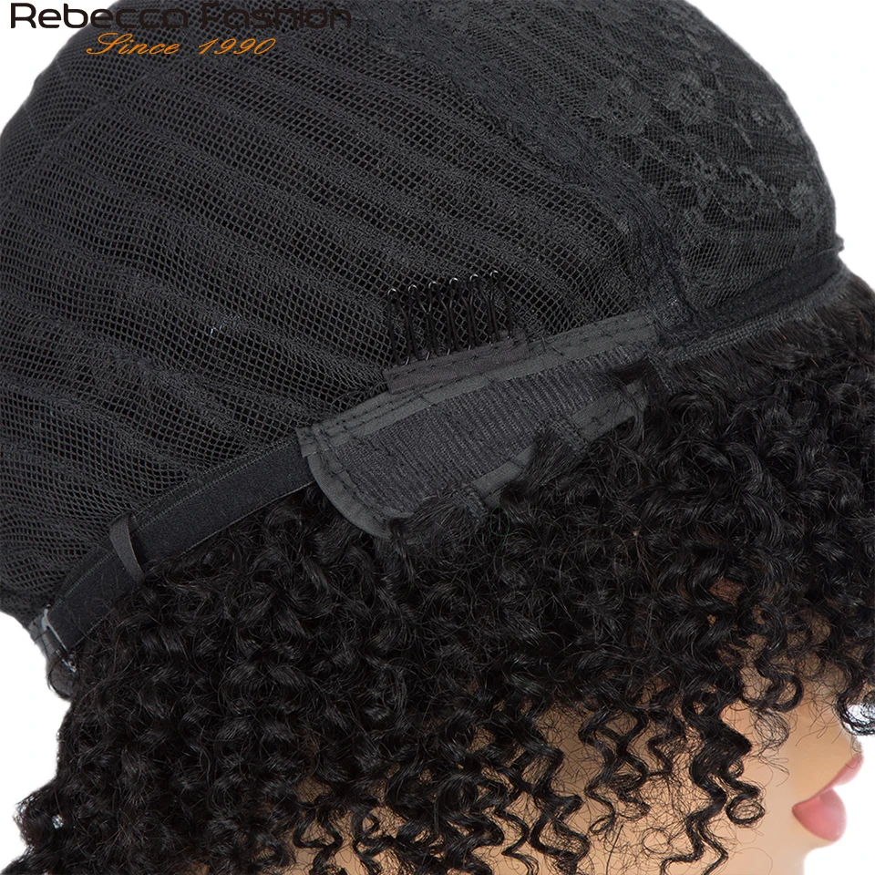 Парик из натуральных волос Rebecca Pixie для черных женщин короткие цветные афро