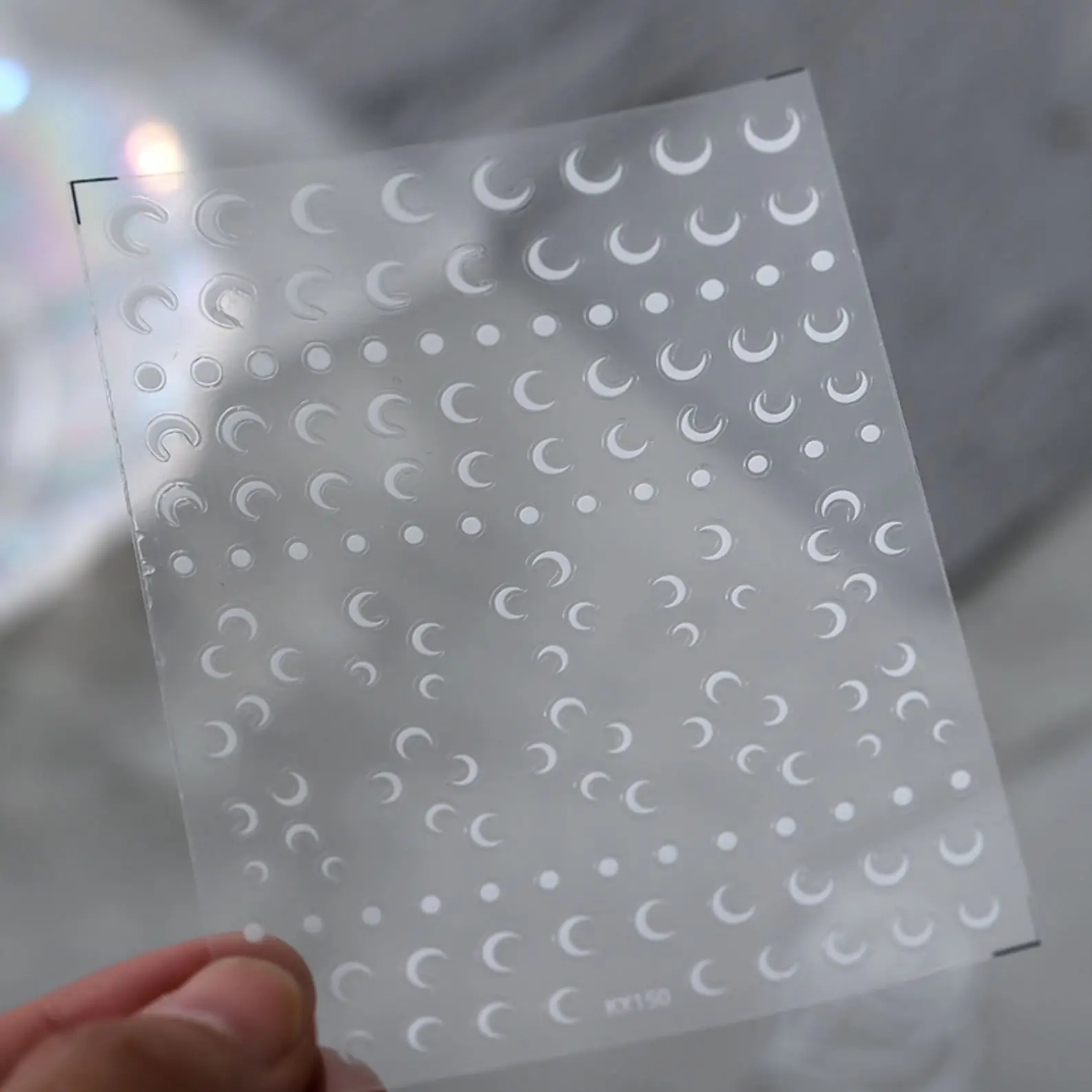 Наклейки с Луной круглые высококачественные 3d наклейки для ногтей гравировкой