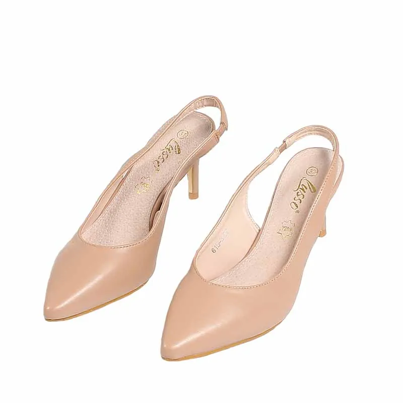 

Sandals Sexy High Heels Real Leather Shoes Woman Large Size Med Suit Female Beige High-heeled Genuine Fashion Comfort Girls Elas