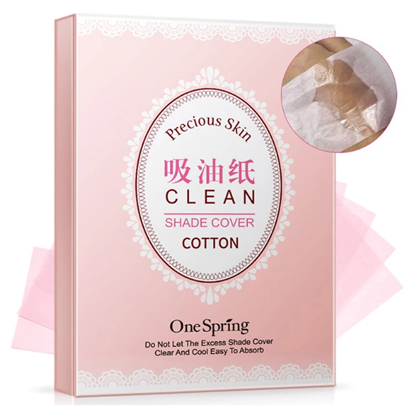 

100pcs/bag Clean Clear Oil Absorbing Sheet Oil Control Film Blotting Paper Tool Women's Delicate Skin Care Cleansing Tools