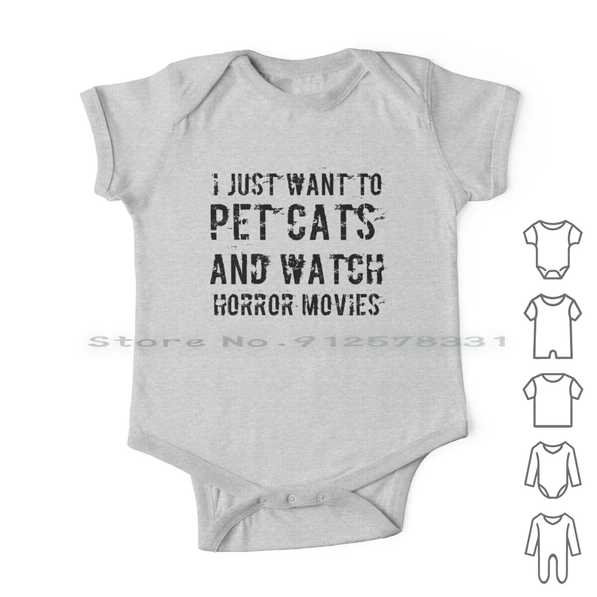 

Я просто хочу животных, кошек и смотреть фильмы ужасов-владелец забавных кошек, веер ужасов, Одежда для новорожденных, комбинезоны, хлопковы...