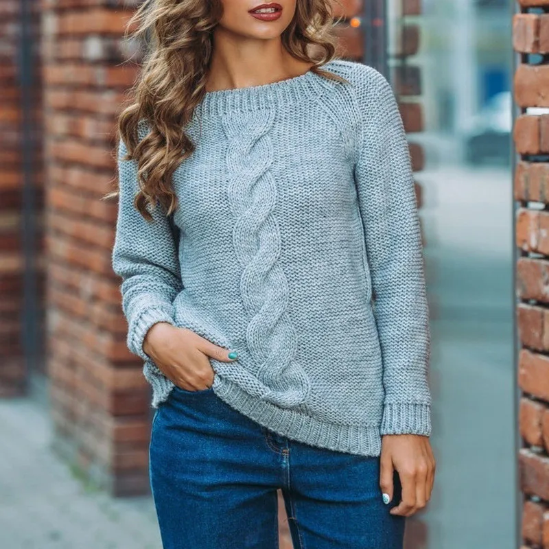 5 цветов женский сплошной цвет длинный рукав Kink круглый воротник с открытой