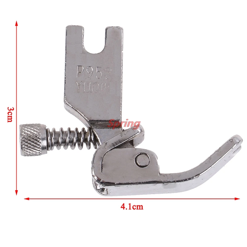 

New 1PCS P952 Adjustable For Flat Wagon Steel Closing Wrinkled Folds Foot Industrial Sewing Machine Presser Foot/Feet With Screw