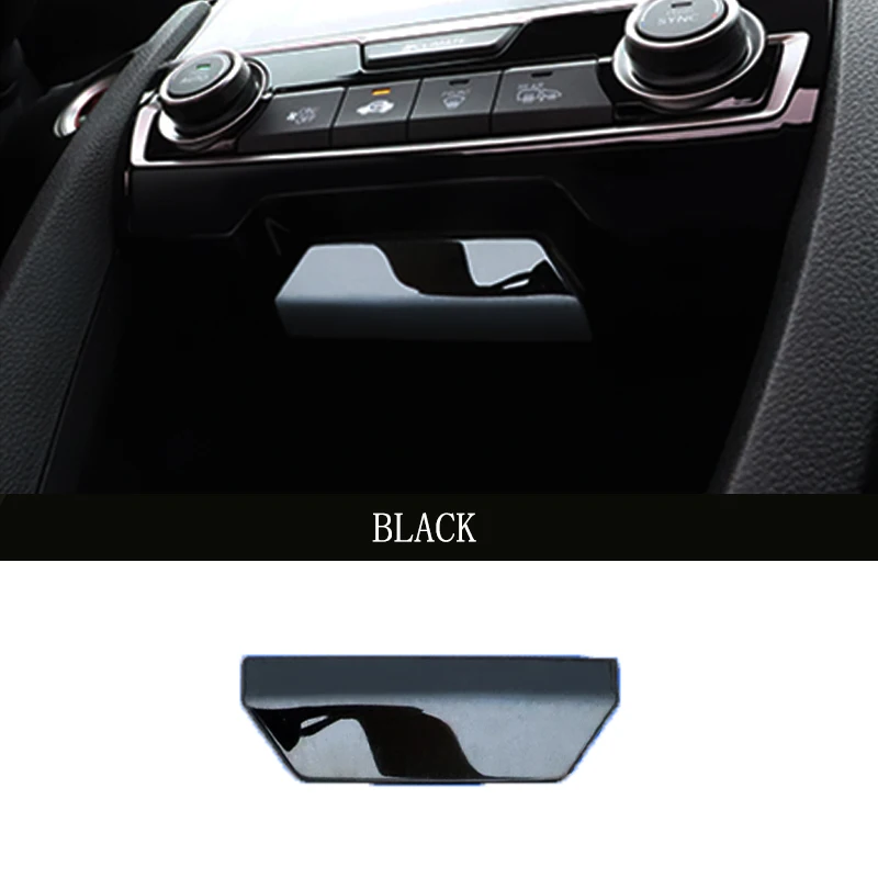 

Крышки центральной консоли для Honda Civic 2016-2019 10-го поколения, декоративная рамка, отделка, наклейки, автомобильные аксессуары для интерьера