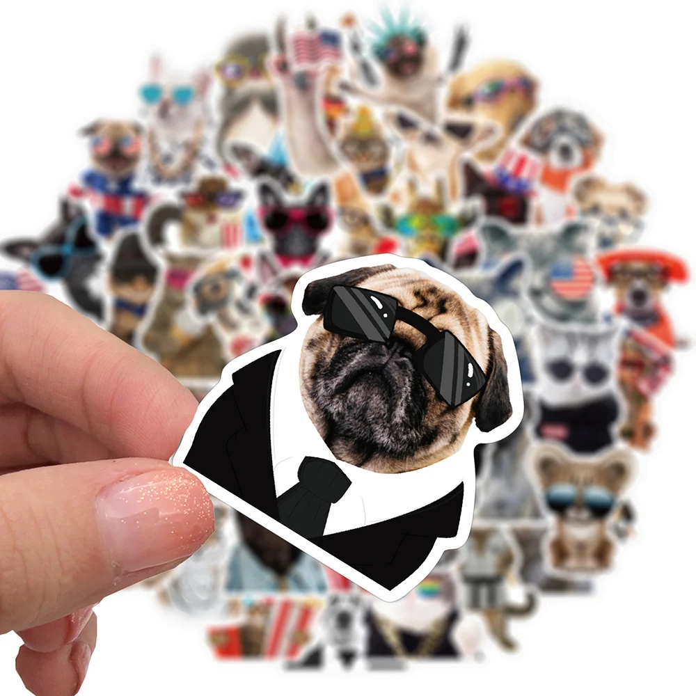 50pcs various animal stickers pack cat dog koala cool styling decal sticker for diy stationery bicycle car luggage phone laptop free global shipping