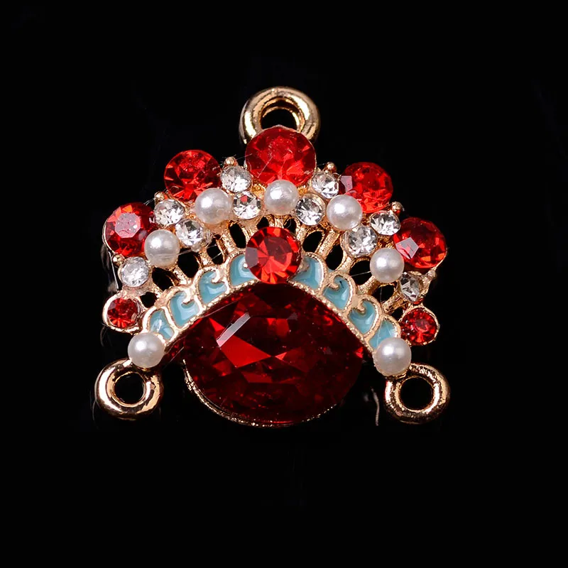 10 Pieces Vintage Red Crystal Diamond Pearl Charms For Jewelry Making Accessories Wolesale Diy Earrings Supplies | Украшения и
