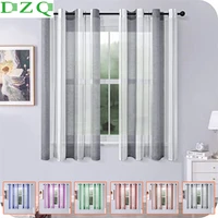 dzq short sheer curtains for window tulle striped voile curtain for the room kitchen drapes half window roman blinds home decro