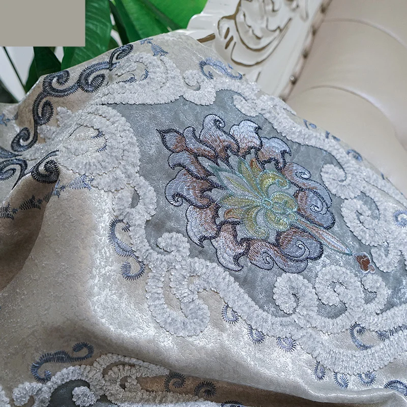 

Custom Curtains High Class European Luxury Blackout Curtains Bedroom Noble Embroidery Blackout N166 Curtain Valance Tulle