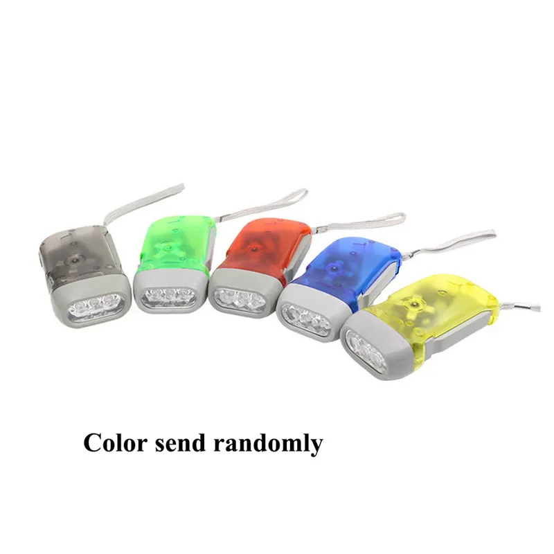 Ручной фонарь с 3 светодиодный ручным нажатием динамо-питание заводсветильник