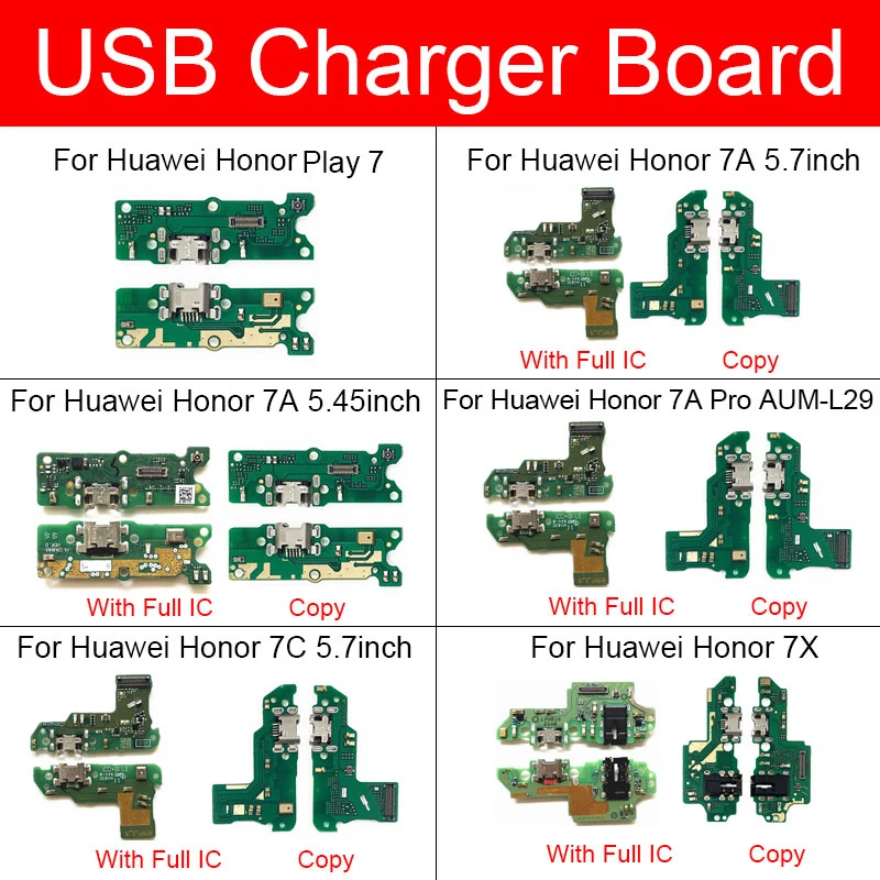 Зарядная док станция с USB портом для Huawei Honor 7 7A 7C 7X Pro 5 дюйма 45 Play 7|Шлейфы мобильных