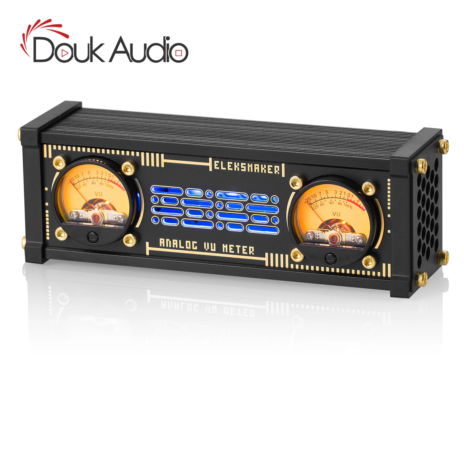 Douk аудио Elekstube MIC двойной аналоговый СЧЕТЧИК УФ RGB светодиодный дисплей уровня