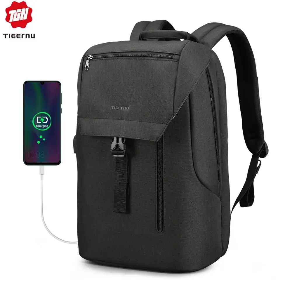 Tigernu USB зарядный водонепроницаемый рюкзак с защитой от кражи 15 6 дюймовый Рюкзак