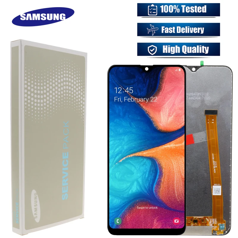 ЖК дисплей для Samsung Galaxy A20e/A202/A202F/A202DS с сенсорным экраном и дигитайзером в сборе A202