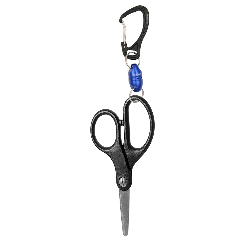 

Crazy Shark Magnetic Net Release Fishing Braided Line Scissors Serrated Scissors Clamp Built-in Hook Sharpener Combo