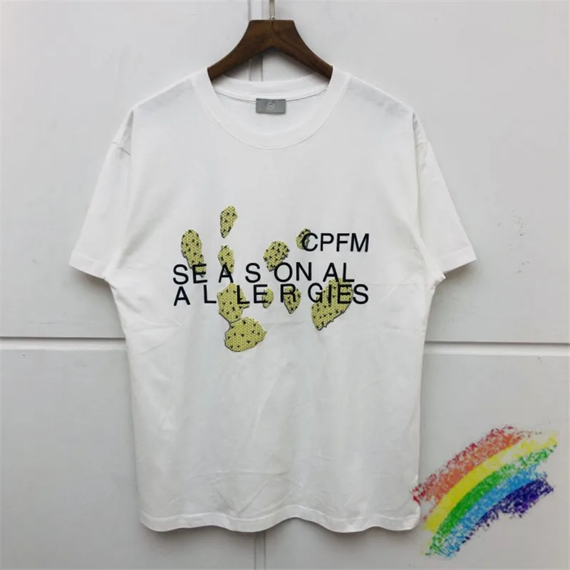 Футболка CPFM.XYZ для мужчин и женщин стильная тенниска с сезонными аллергиями
