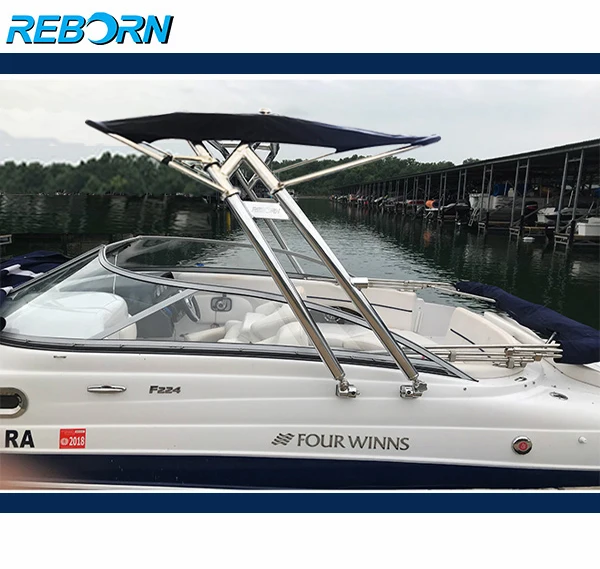 Reborn пусковая лодка вакетная башня полированная плюс Pro3 складная Bimini Top черный