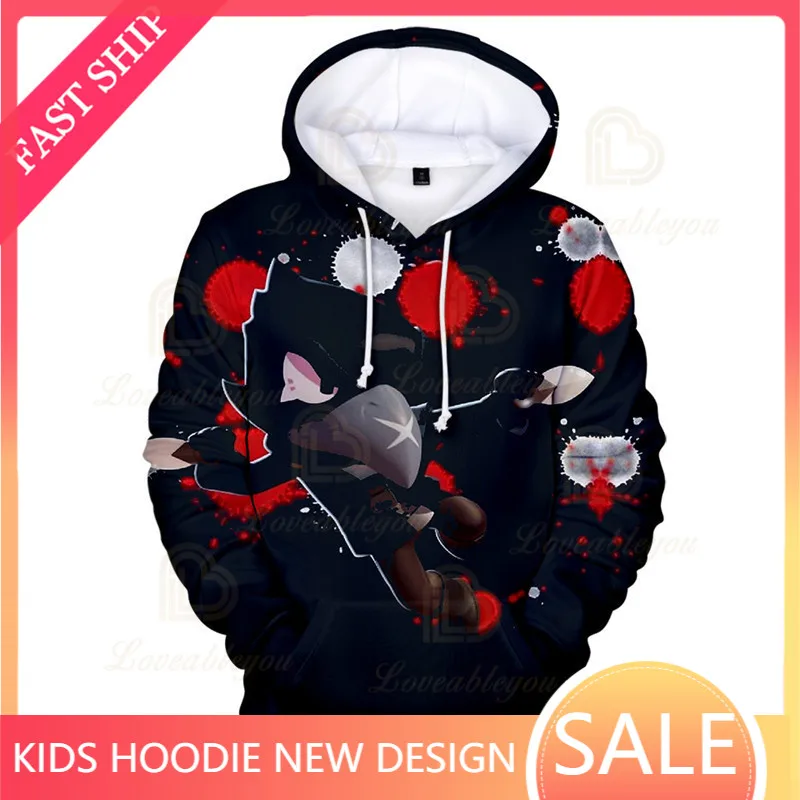

WEREWOLF MAX Shoot Game 3D Hoodies Men Clothing Harajuku Sweatshirt Children Crow Shoot Kids Star MAX Child Tops Boys Girls