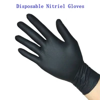 nitrile gloves work disposable cleaning gloves black white household gloves kitchen protective handhouse garden accessories