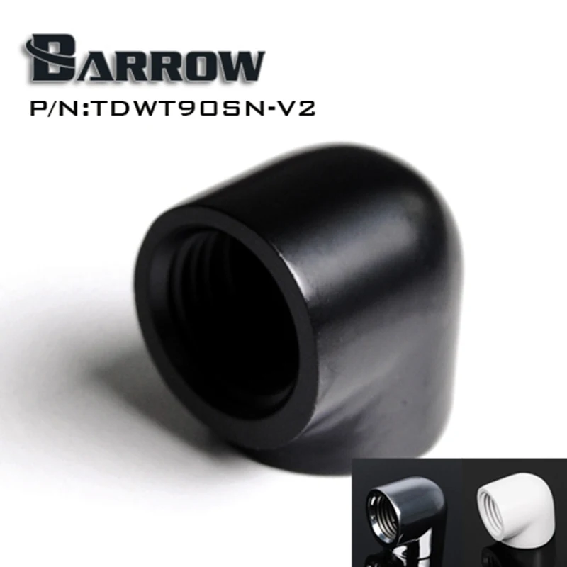 Барроу TDWT90SN-V2 двойной внутренний G1/4 ''резьба 90 градусов фитинг адаптер водные