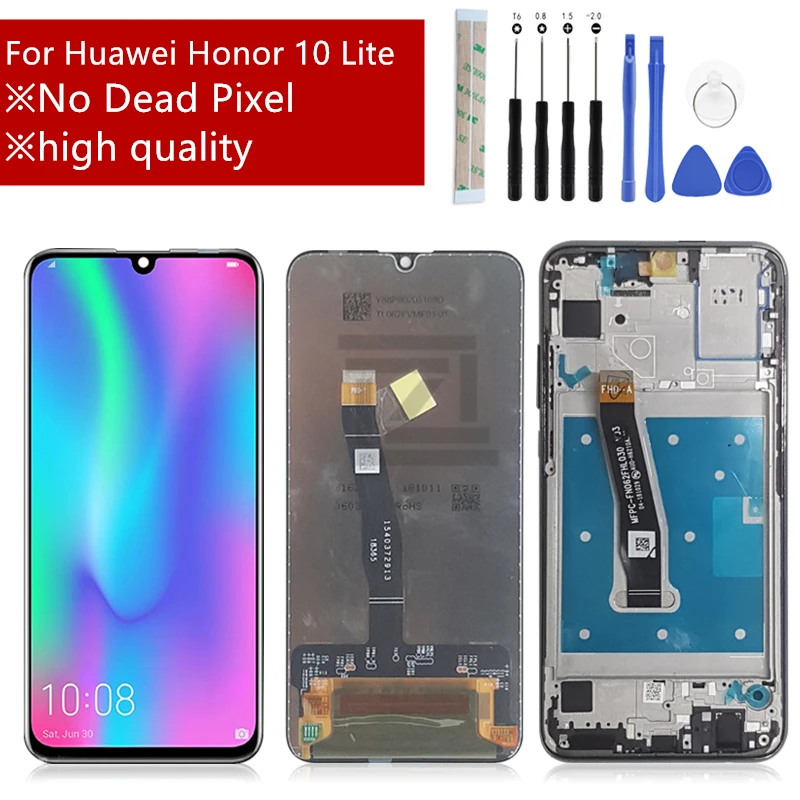 

Display For Huawei Honor 10 Lite LCD Touch Screen Digitizer assembly with Frame For Huawei Honor 10 Lite Display HRY-LX1 +tools