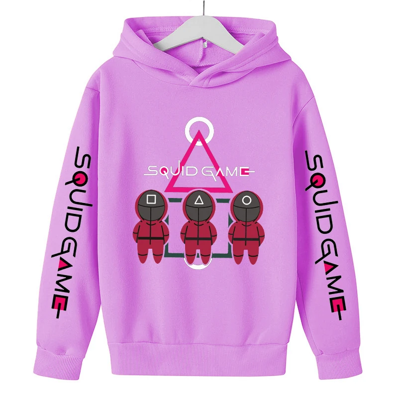 

Squid Game Jacket SquidGame Costume Round Six Boys Hoodies Kids Clothes Girls Autumn Winter Hoodied Sweatshirts