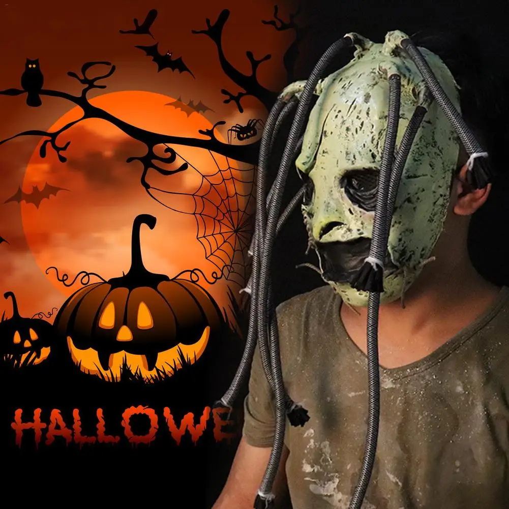 Маска Slipknot Horror Latex Grimace Tree маска монстра Реалистичная косплей реквизит для Хэллоуина