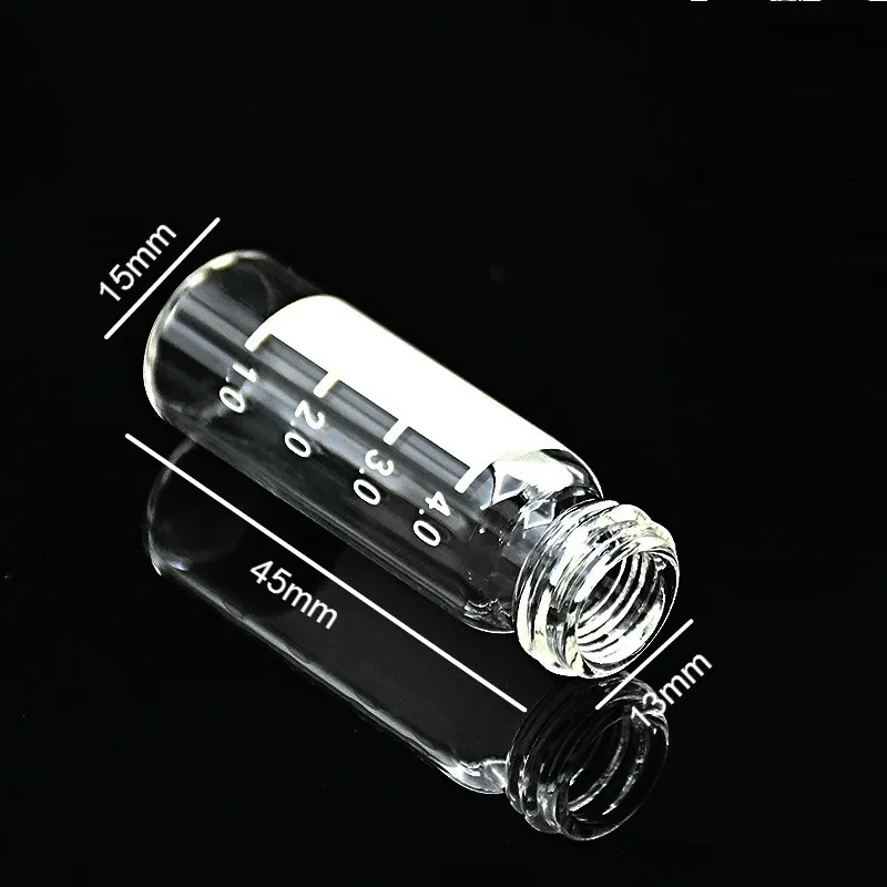 Флакон для образцов прозрачный хроматографические флаконы дюйма 4 мл открытый