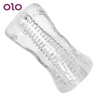 Чашка для мастурбации для мужчин OLO, прозрачная Вагина, мастурбатор, секс-игрушки для мужчин, товары для взрослых