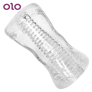 Чашка для мастурбации для мужчин OLO, прозрачная Вагина, мастурбатор, секс-игрушки для мужчин, товары для взрослых