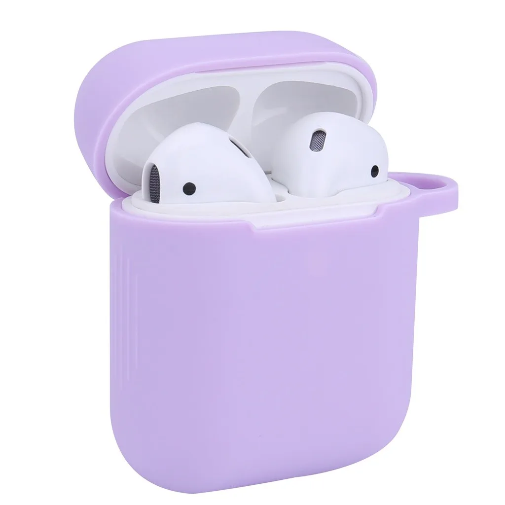 HIPERDEAL беспроводные наушники-вкладыши, стерео наушники для Airpods 2 и 1 зарядный чехол, силиконовый чехол и брелок с помпоном