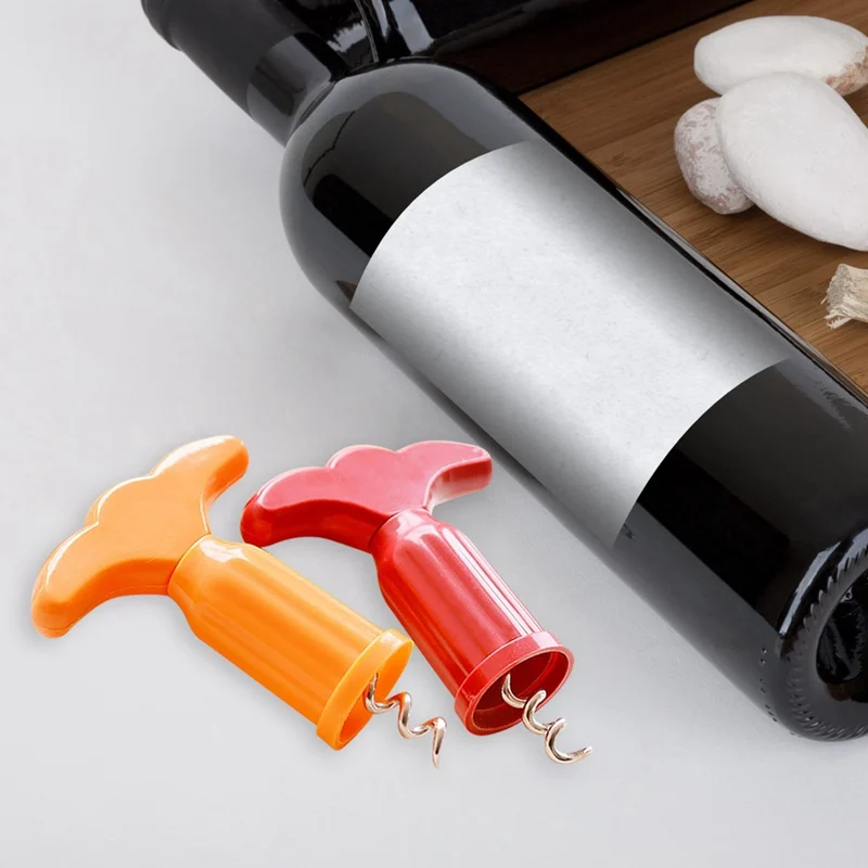 

1PC Red Wine Opener Corkscrew Wine Bottle Opener Cork Puller Remover Champagne Opener Gadgets Bottle Opener