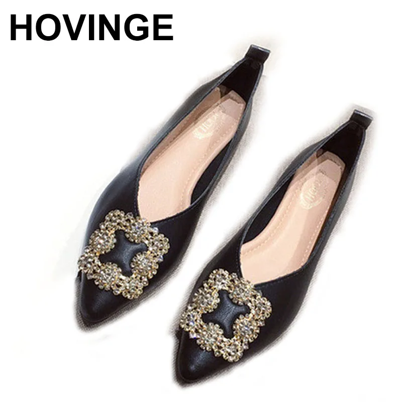 

HOVINGE Women Shoes Pumps High Heel Shoes Woman Fashion Pointed Bottom (1cm-3cm) Slip-On Mary Janes Zapatos De Mujer Ladies Shoe