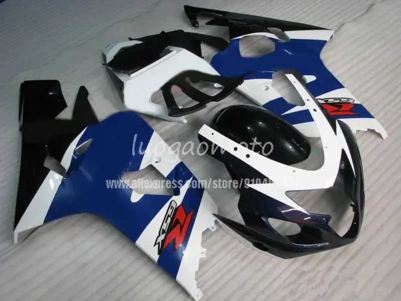 

New ABS motorcycle Fairing Kits For black white blue Suzuki GSXR600 750 600 750 K4 2004 2005 04 05 Fairings kit bodywork