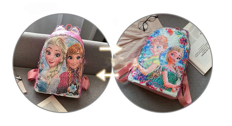 1 school bag JZYZQBX София первая школьная сумка обесцвечивание блёстки рюкзак детский plecak школьный рюкзак для девочек - Цвет: 1 school bag