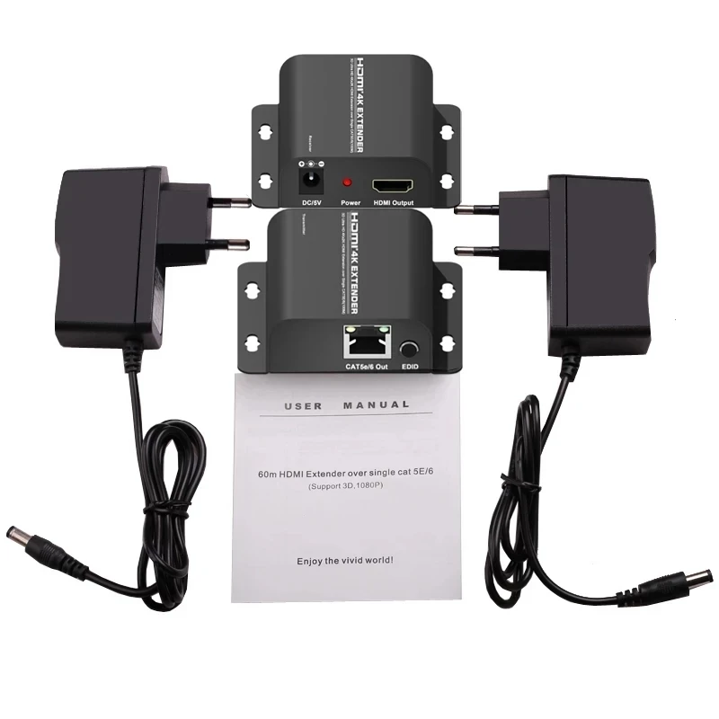 4K 100 м HDMI удлинитель RJ45 Ethernet порт к шнур Удлинитель через CAT 5e 6 Cat6 кабель сетевой