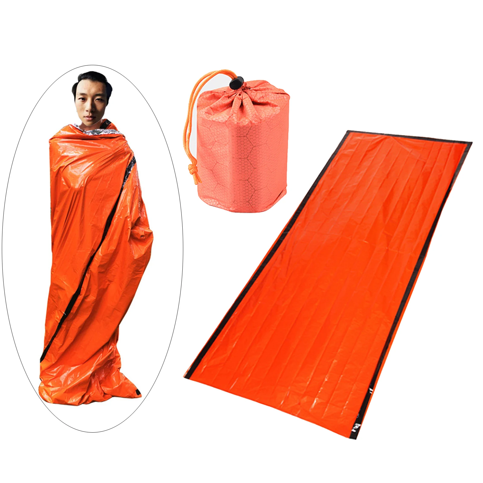 

Outdoor Emergency Thermal Waterproof Sleeping Bag Camping Hiking Sack