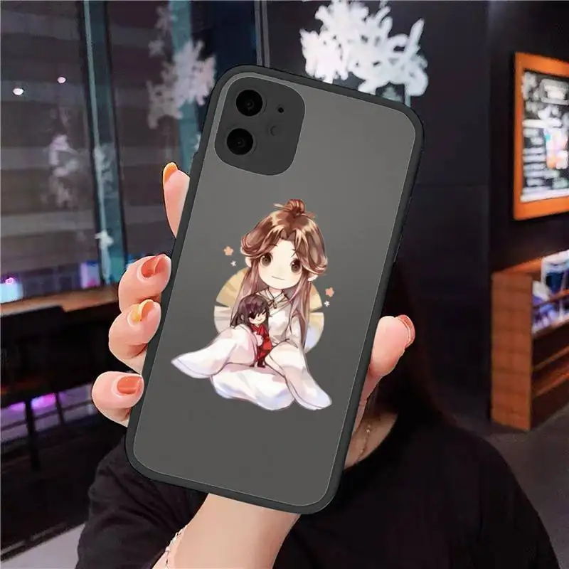 

Anime Tian Guan Ci Fu Phone Case matte transparent For iphone 7 8 11 12 plus mini x xs xr pro max cover