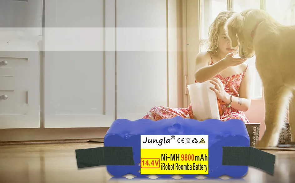 Jungla 9800 мА/ч, 14,4 V Батарея для iRobot Roomba пылесос 500 510 530 570 580 600 630 650 700 780 790 Перезаряжаемые Батарея