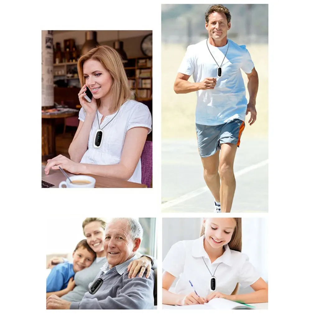 

USB Portable Air Purifier pendant necklace with Negative Ionized Air Freshener 2021 NEW No Radiation for Adults Children