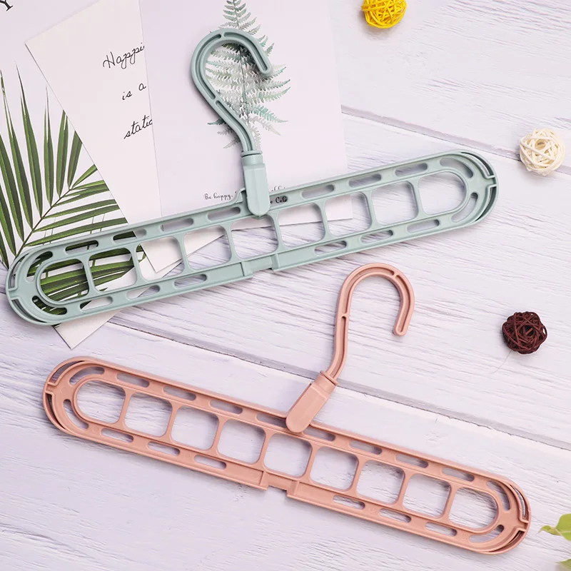 

Multi-port Support Circle Clothes Hanger Clothes Drying Racks Multifunction Plastic Scarf Clothes Hanger Hangers Storage Rack