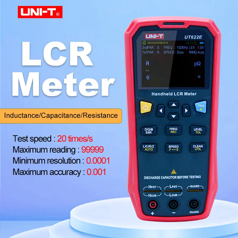 

UNI-T UT622A/UT622C/ UT622E Ручной LCR мультиметр цифровой мост емкость индуктивность Сопротивление частоты тестер измерители