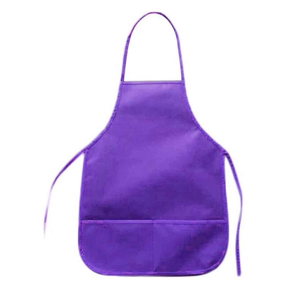 

Unisex Colorful Children Aprons Waterproof Non-Woven Fabric Painting Pinafore Kids Apron for Activities Art Painting Class Craft
