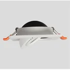 Квадратный Регулируемый Светодиодный точечный светильник с COB матрицей и углом 360 градусов, черныйбелый, 5 Вт, 7 Вт, 10 Вт, 12 Вт, 15 Вт, приглушаемый светодиодный потолочный точечный светильник